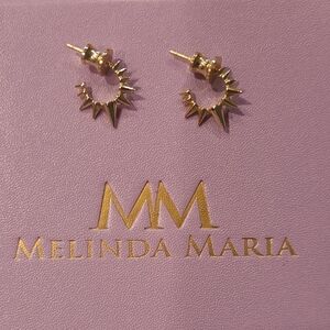 Melinda Maria Gold Spike Earrings
